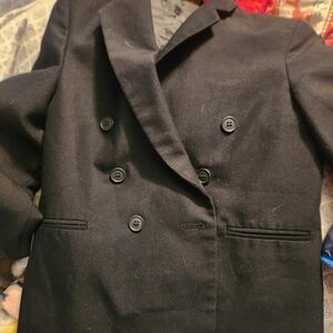 Black Double-Breasted Blazer